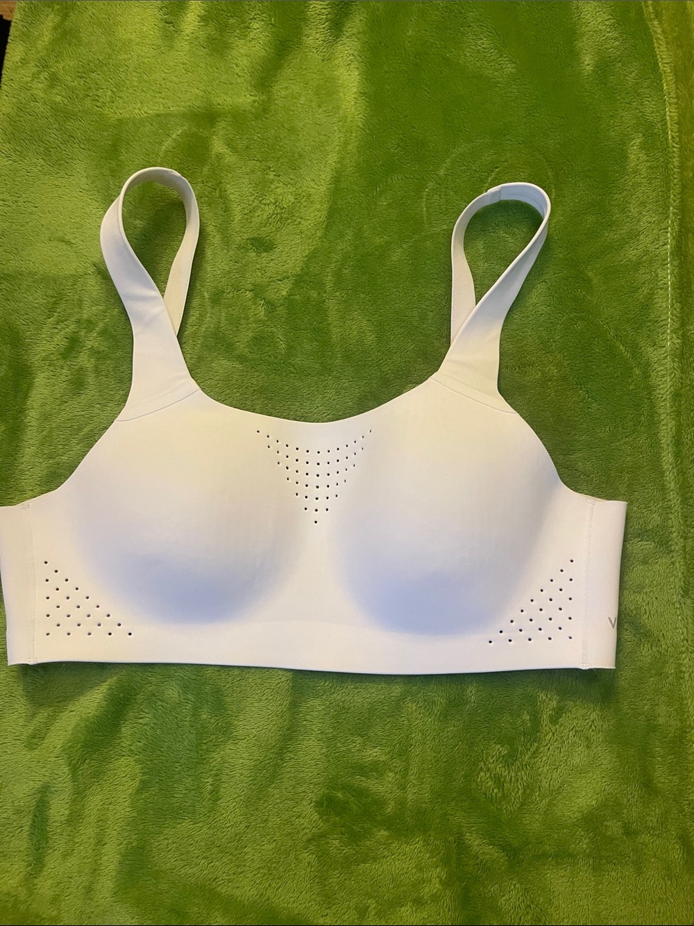 VSX White Seamless Perforated Support Bra